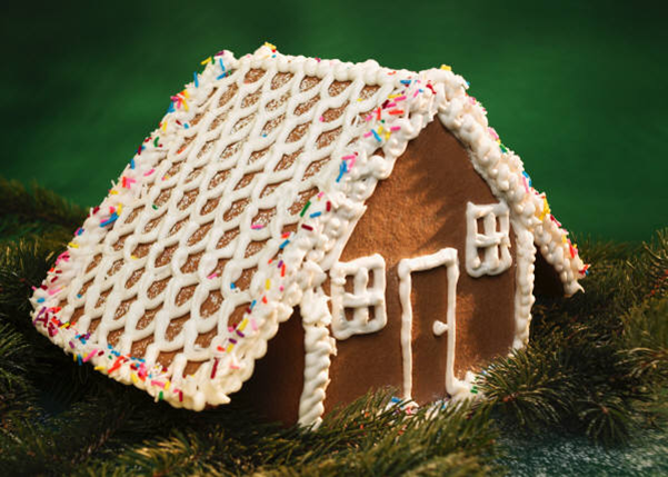 gingerbread house / image from Microsoft Publisher