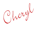 Cheryl's signature