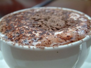 Hot chocolate, image published by author Alpha from Melbourne Australia under the Creative Commons Attribution ShareAlike 2.0 license