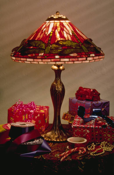 lamp with presents