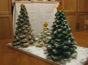 Cookie Christmas Trees, photo courtesy of Carla Coroy
