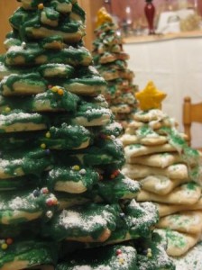 Cookie Christmas Tree closeup, photo courtesy of Carla Coroy