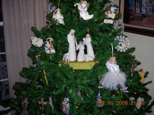 Nativity tree closeup, photo courtesy of Page Hughes