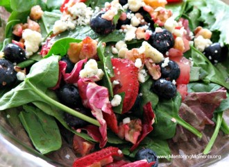 strawberry spinach salad / photo by Kellie Renfroe