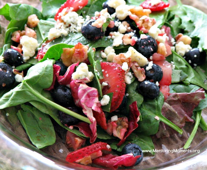 strawberry spinach salad / photo by Kellie Renfroe