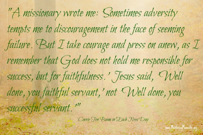 quote by Corrie ten Boom, from her book Every Day