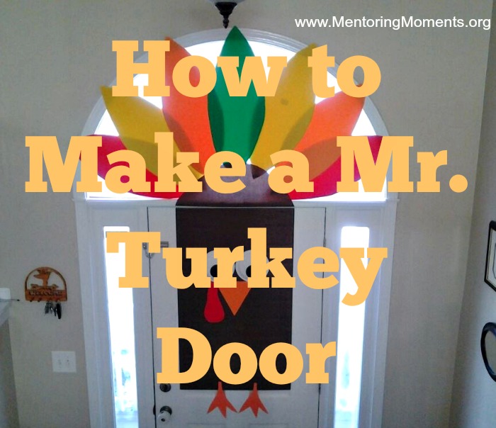 How to make a Mr. Turkey front door.