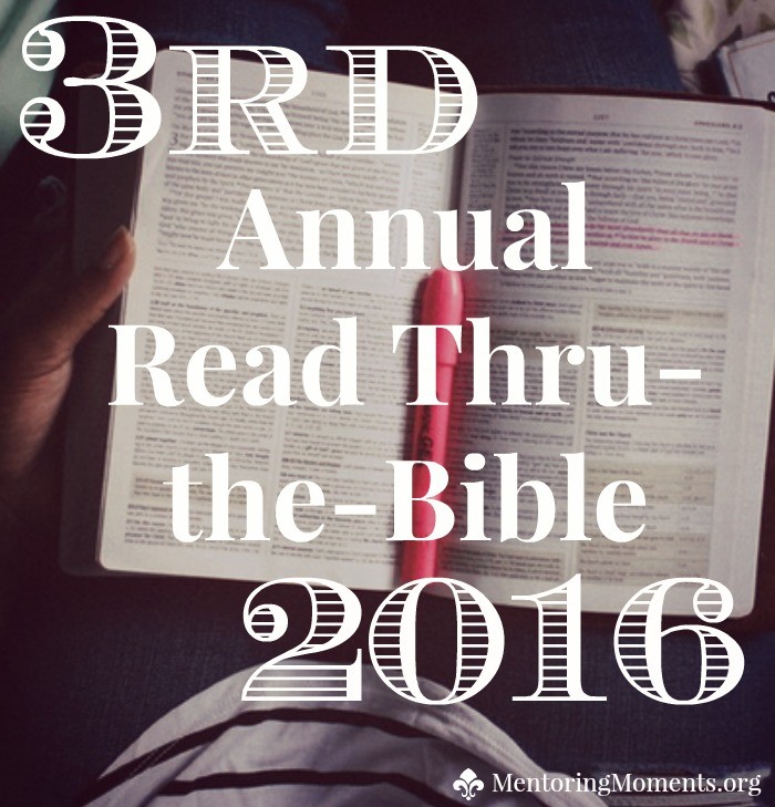 3rd Annual Read thru the Bible