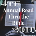 4th Annual Read Thru the Bible 2016